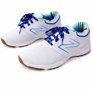 New Balance Women’s Brighton Golf Shoes Size 10 White Waterproof Blue Green
